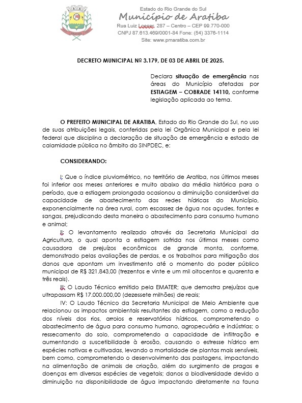 Decreto estiagem 1